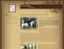 Tablet Screenshot of dressagebynicol.com